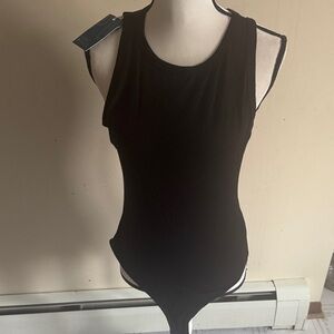 Market & Spruce Classic Black Bodysuit